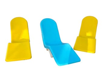 1960s Space Age Fibrella Lounge Chairs by Le Barron - Set of 3