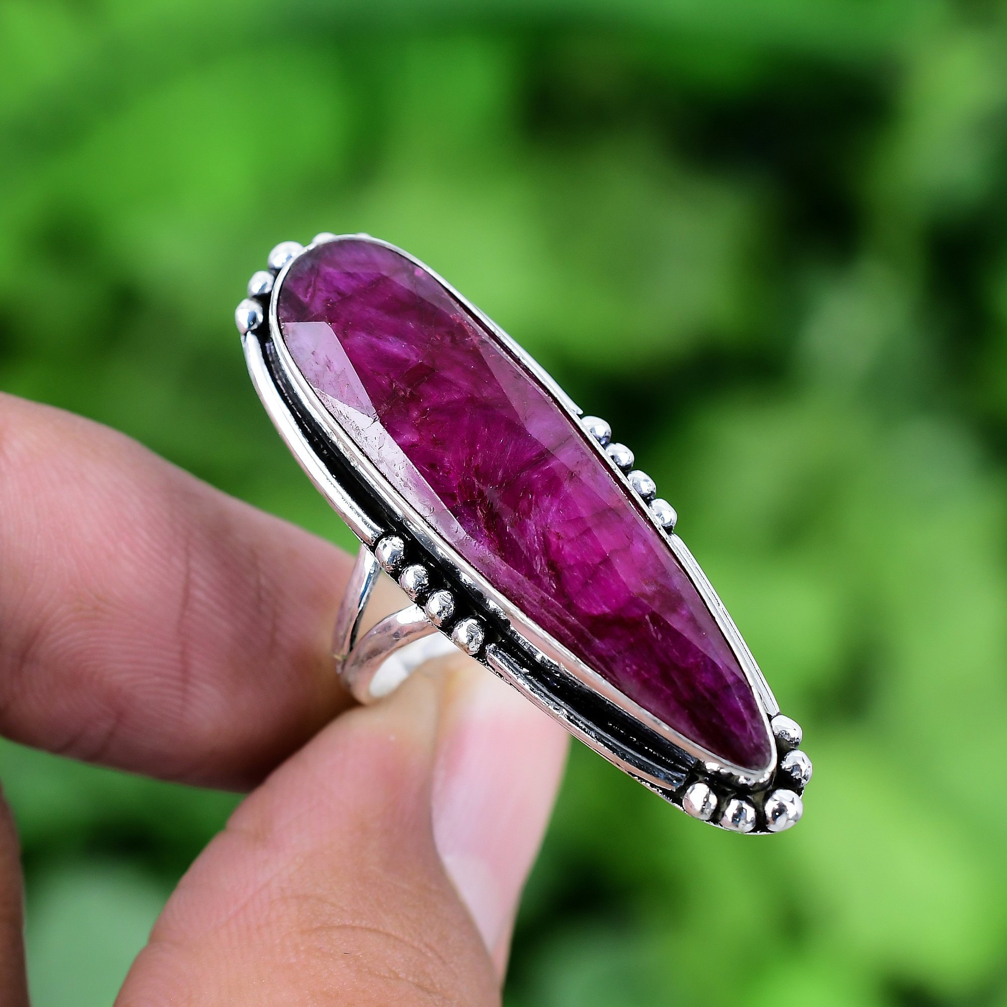Buy Ruby Ring/red Ruby Ring/manik Ring/ruby Gemstone Ring Copper panchdhatu  Gold Plating Ring Handmade Ring for Unisex Online in India - Etsy