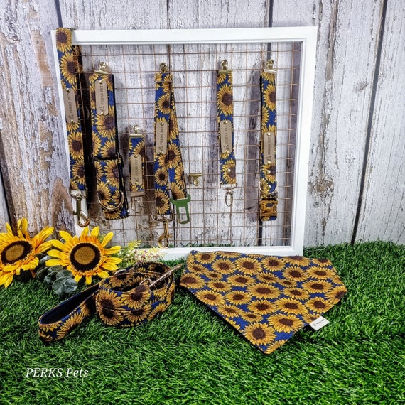 Collare Martingale Per Cane - Design SUNFLOWERS, Taglia M, Realizzato A Mano In Spagna - Foto 6
