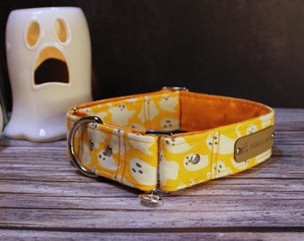 Orange Ghosties Martingale Collar