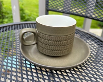 Denby Camelot Green Cup & Saucer