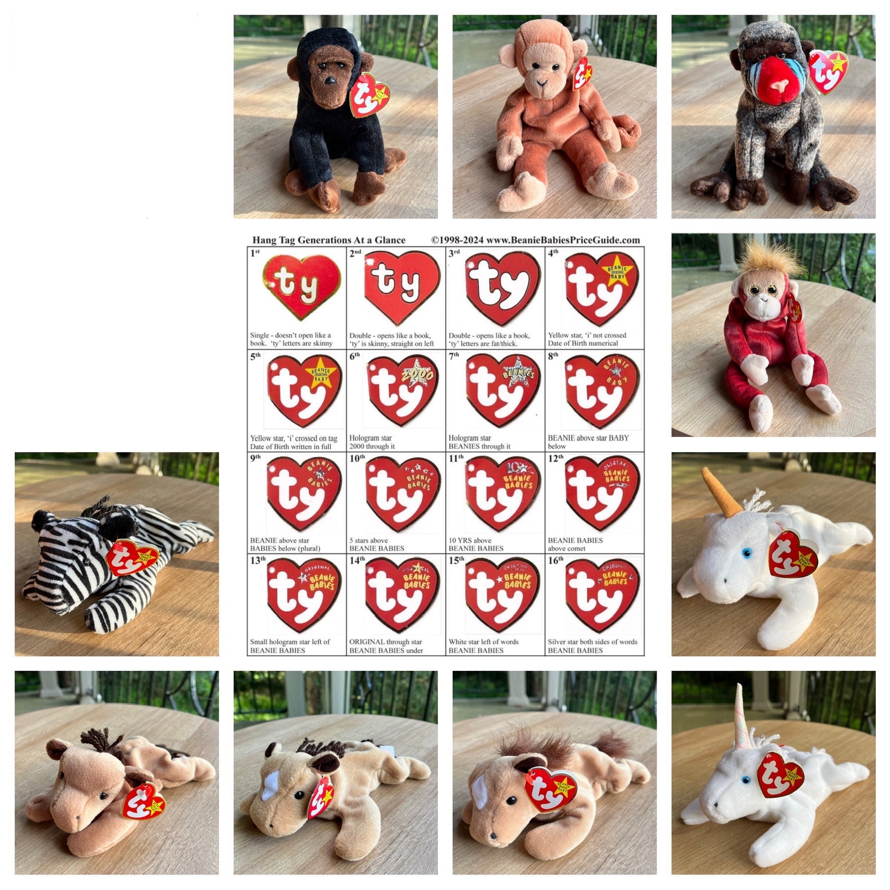 Beanie Boo Information Tag Beanie Babies Tag Ty Beanie Baby Ringo