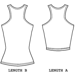 Essential Tank Minimal Top Digital Sewing Pattern US Size 0-20 Instant Download PDF With Instructions image 8