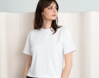 Boxy T-shirt | Minimal Digital Sewing Pattern | US Size 0-20 | Instant Download PDF With Instructions