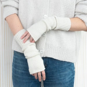 Ballet Gloves Knitting Pattern Instant Download PDF Hand Warmer Pattern Long Fingerless Mittens image 7