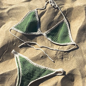Crochet Bikini | Two Piece Swimsuit Crochet PATTERN in English | Beach Swimwear Tutorial | Instant Download PDF With Instructions