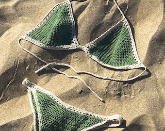 Crochet Bikini | Two Piece Swimsuit Crochet PATTERN | Beach Swimwear Tutorial | Instant Download PDF With Instructions