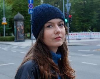 Patrón de tejido de gorro de faro: Gorro unisex de canalé 2x2 fácil (patrón PDF en inglés)