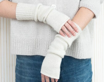 Ballet Gloves | Knitting Pattern | Instant Download PDF | Hand Warmer Pattern | Long Fingerless Mittens