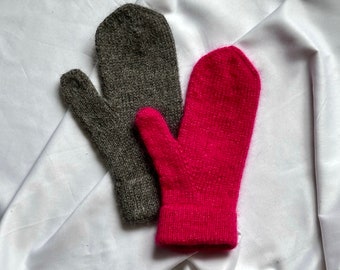 Patrón de tejido para manoplas anticongelación: manoplas unisex de mohair o sin mohair (descarga PDF en inglés)