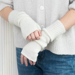 Ballet Gloves Knitting Pattern Instant Download PDF Hand Warmer Pattern Long Fingerless Mittens image 6