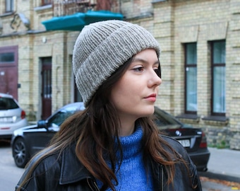 Gorro Sandcastle. Patrón de punto acanalado: Ideal para principiantes, unisex (Patrón PDF en inglés)