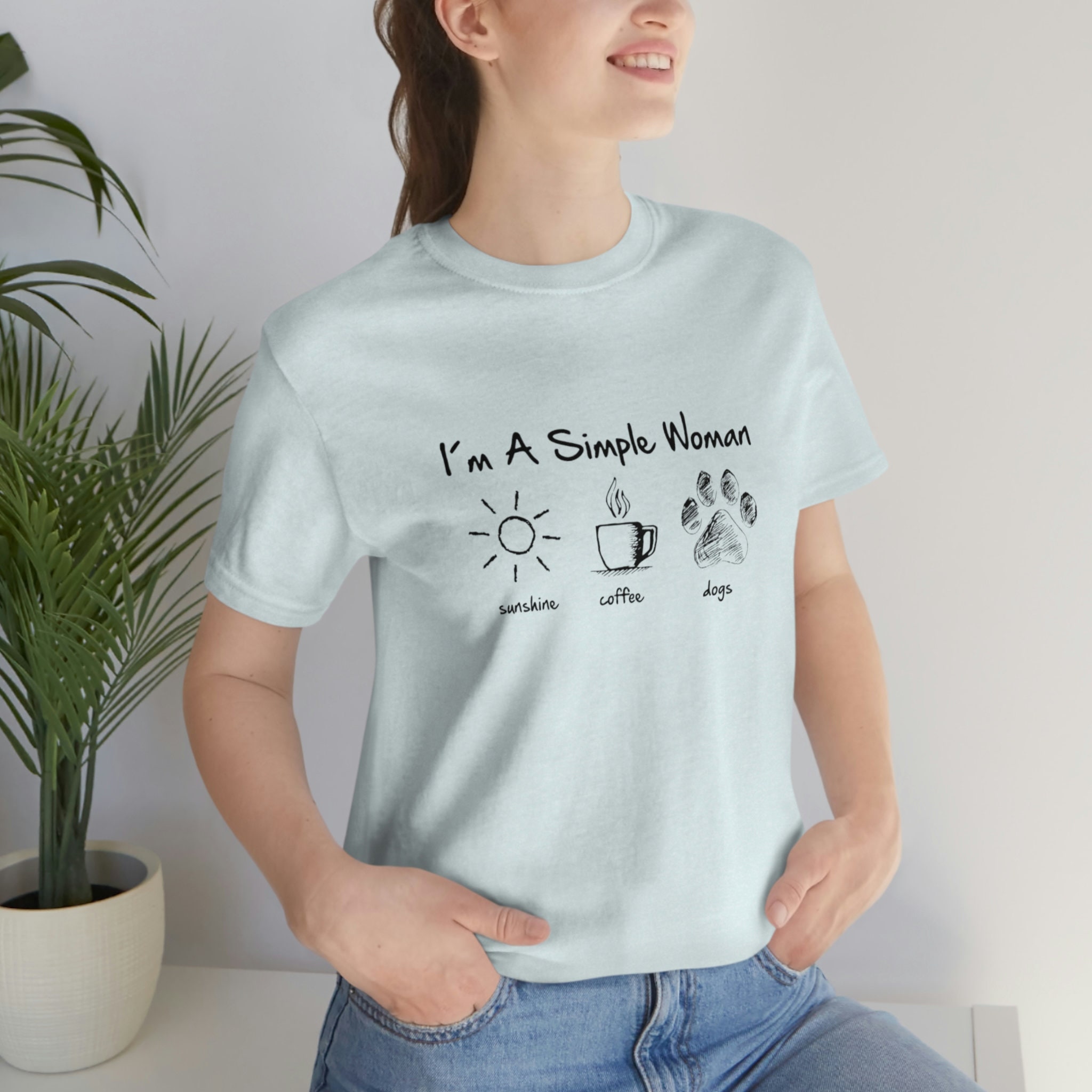 I'm A Simple Woman Sunshine Sewing Dogs Tshirt I'm A Simple Woman Sunshine Sewing Dogs Tshirt