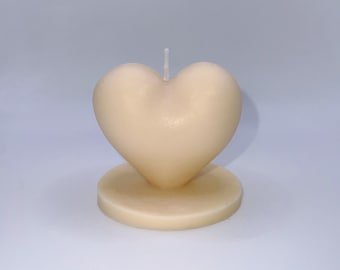 Heart Candle | Handmade Vegan Soy Candle | Romantic Gift for Valentine’s