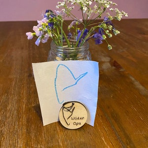 Children&#39;s hand drawn keyring - First Heart Personalised Key ring - Father&#39;s Day, Mother&#39;s day, Birthday, perfect gift