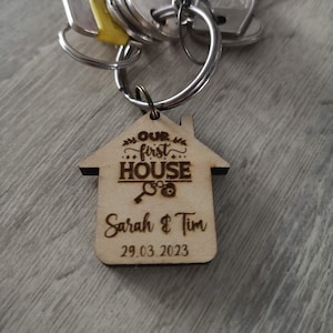 OldEnglishCo Gold Rainbow Keychain - Gold Keyring - House Keyring - Key Ring - Gift for Her - Gold Keychain - KR15