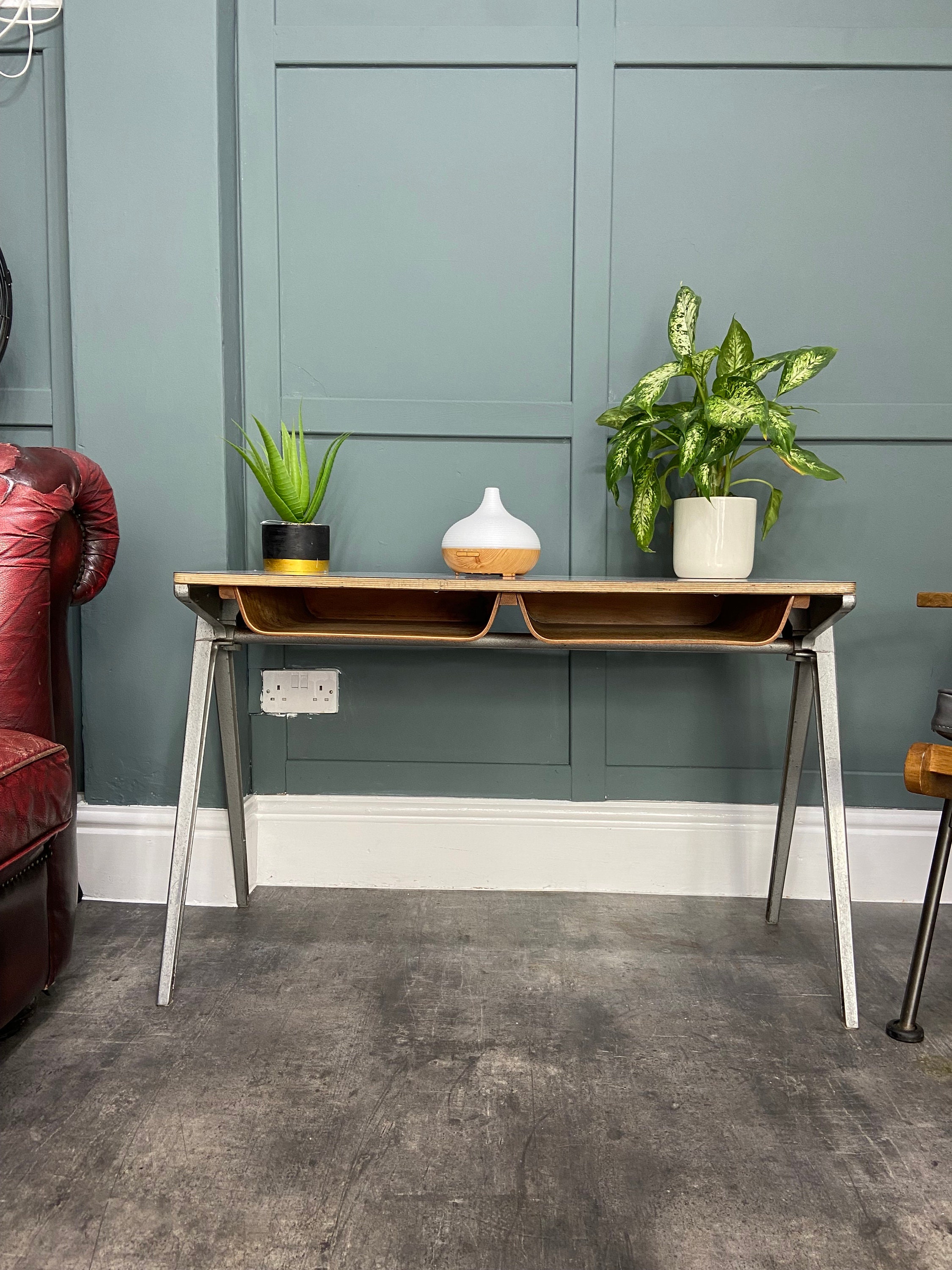 ESAVIAN イギリス スクールデスク【推定50s-60s】 スクールデスク