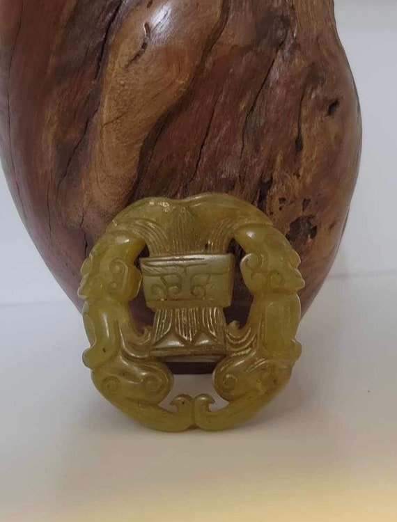 Unique Antique 19th Century Hetian Nephrite Jade C
