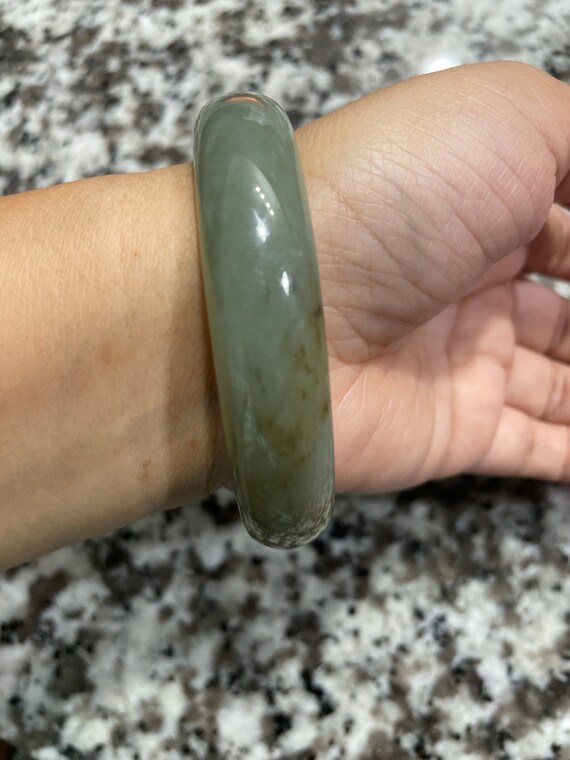 Natural Green Hetian A Grade Jadeite Jade Carved … - image 5