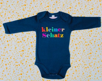 Schimmernder Glitzer Name Personalisierter Baby Body - Langärmeliger Babygrow für ein funkelndes Statement!