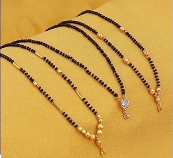Gold plated mangalsutra price clearance