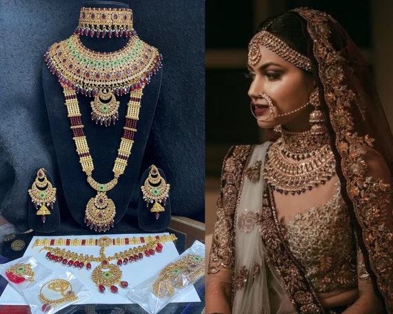 Sabyasachi Inspired Indian Bridal Jewelry Bollywood Wedding Bridal