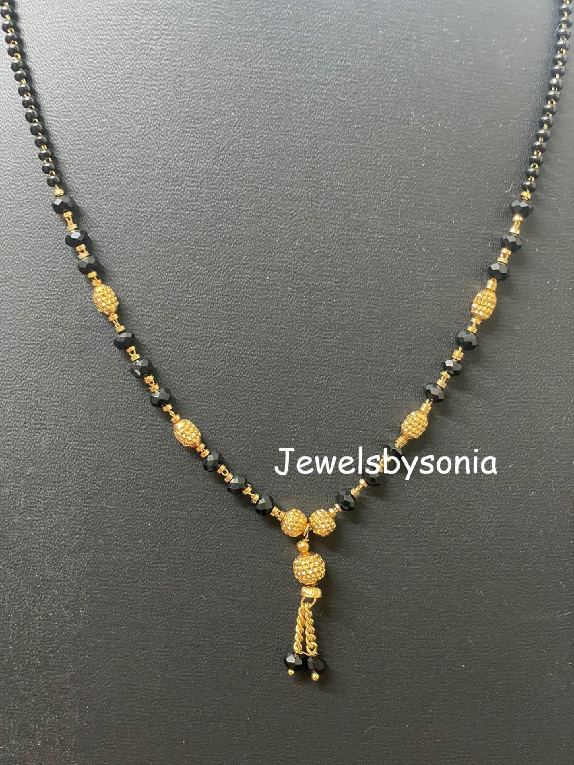 Gold plated mangalsutra chain clearance
