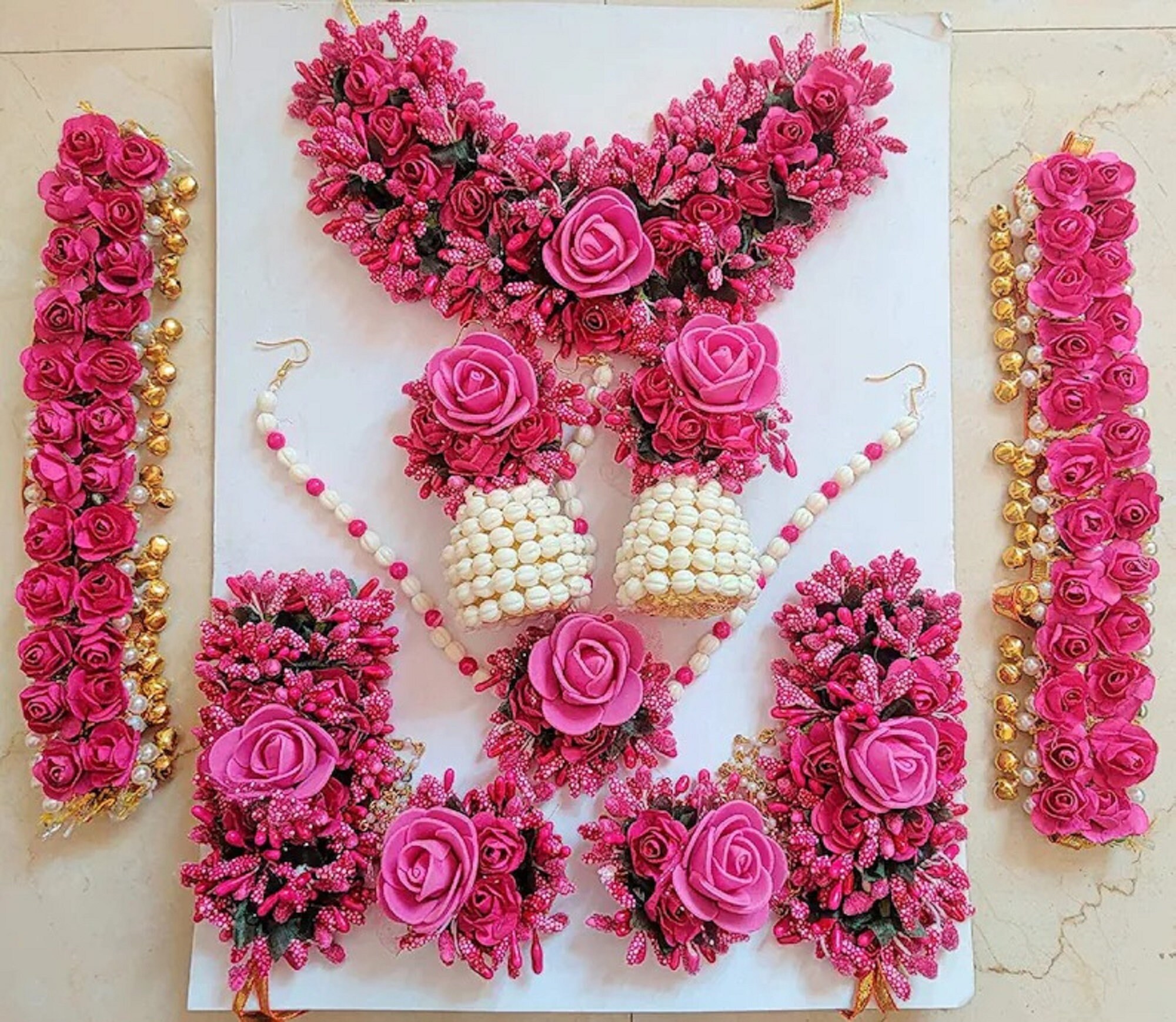 Flower jewellery online amazon sale