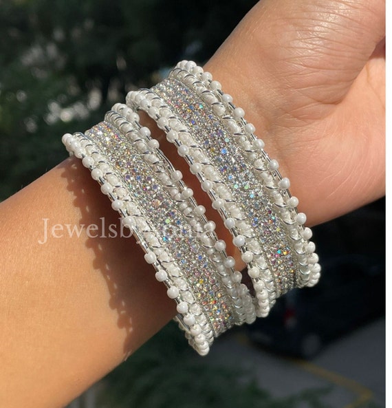 Silver gold shop mix bangles