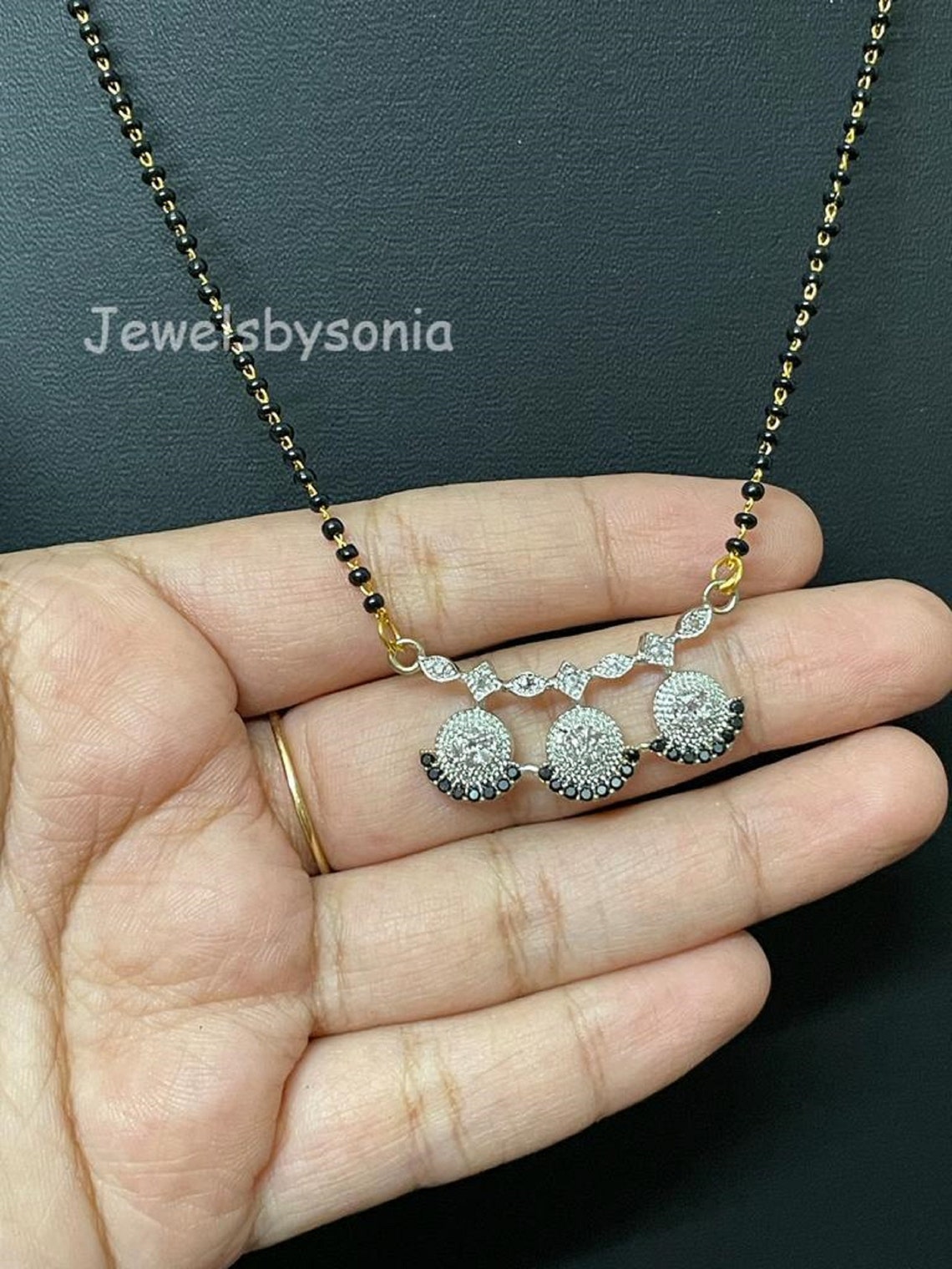 Mangalsutra/gold Plated Mangal Sutra/mangalsutra/cz Etsy