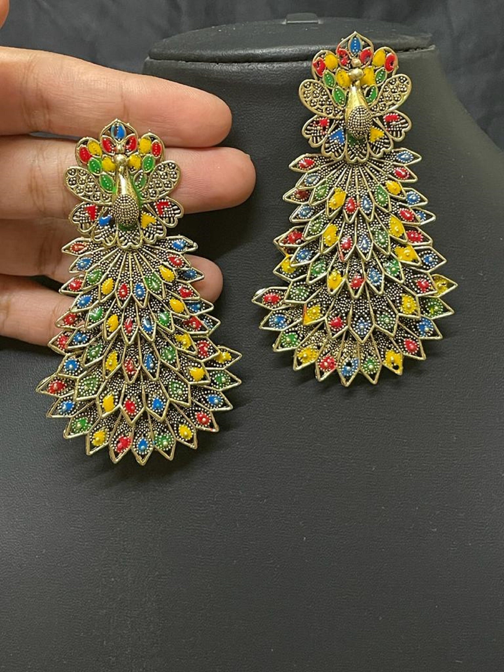Amrapali peacock earrings sale