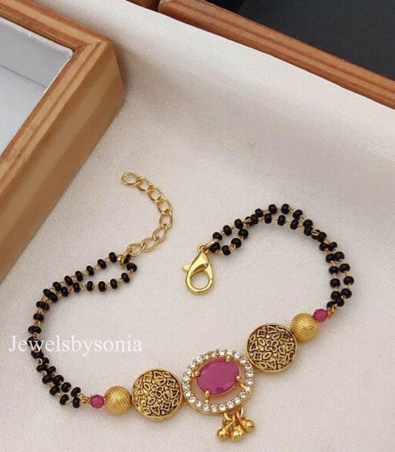 Shop Shaila Diamond Mangalsutra Bracelet Online | CaratLane US