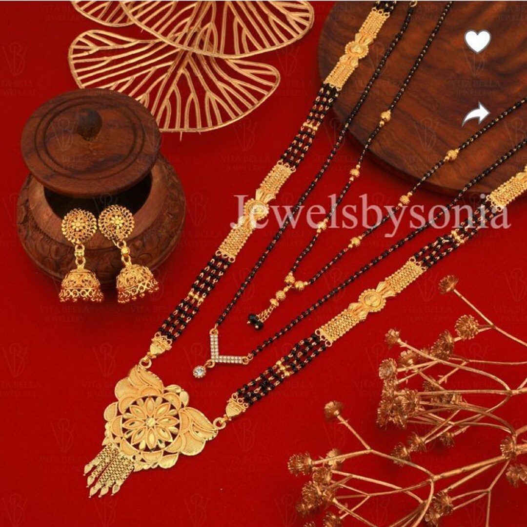 Indian Mangalsutra Gold Mangalsutra Bridal Mangalsutra Etsy
