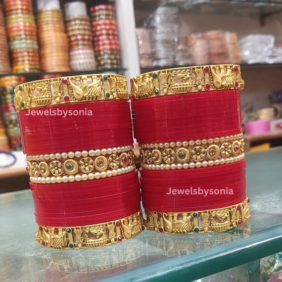 Traditional Bridal Chura Indian Bangles Plain Chura Bangles