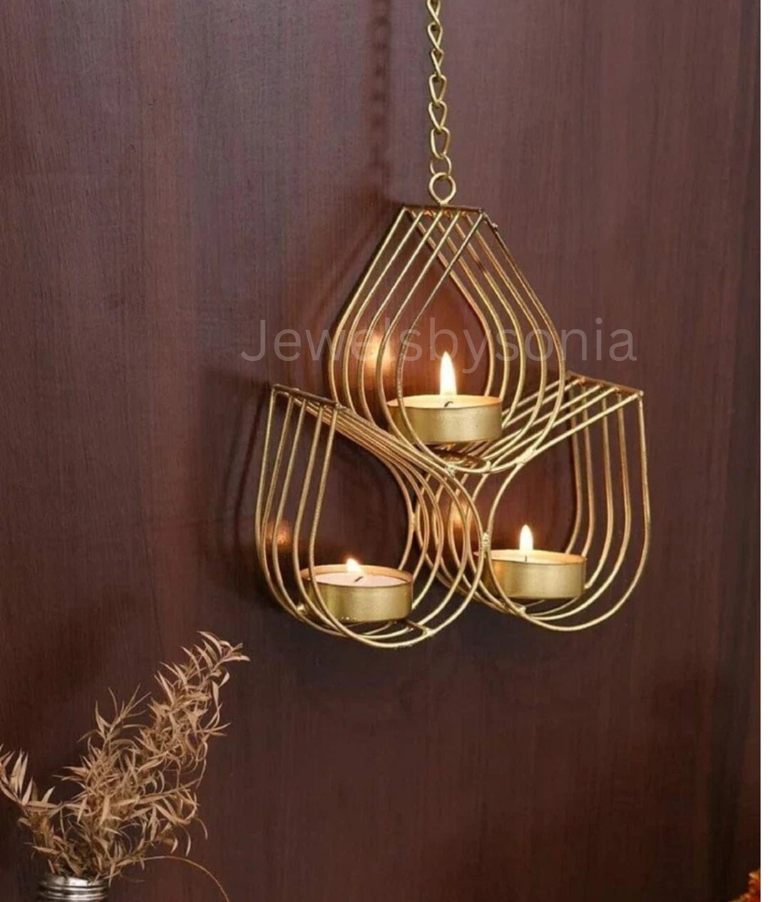 Hanging Tea Light Holders Hanging Copper Tea Light Holders Etsy