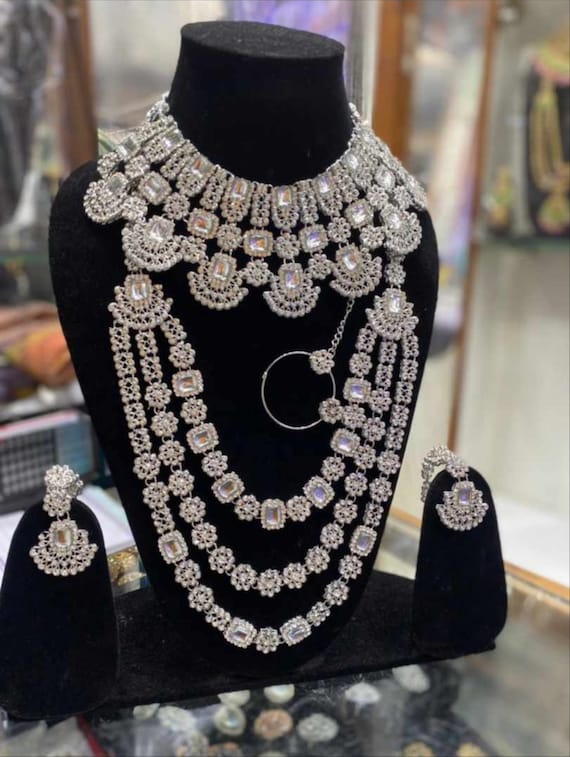 Necklace Set ad South Indian Full Bridal Necklace Set statement