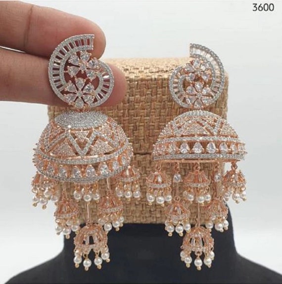 Spectacular American Diamond Dangler Earrings