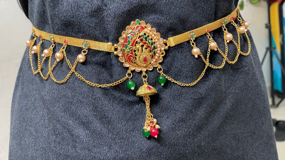 Belly Chain/ Waist Belt /pearl Waist Chain/indian Belly Etsy