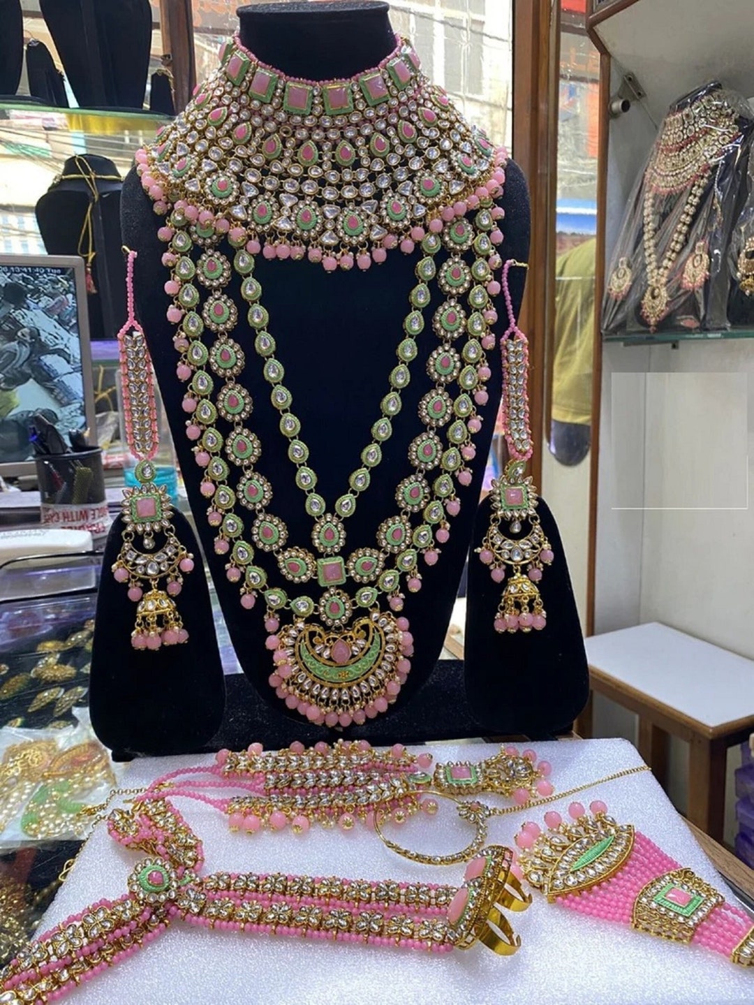 Kundan full bridal set sale