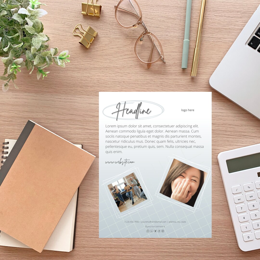 Networking Flyer Template, Printable, Instant Download, Small Business