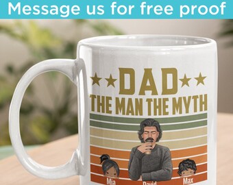 Pappa, mannen, myten, legenden - Personlig mugg