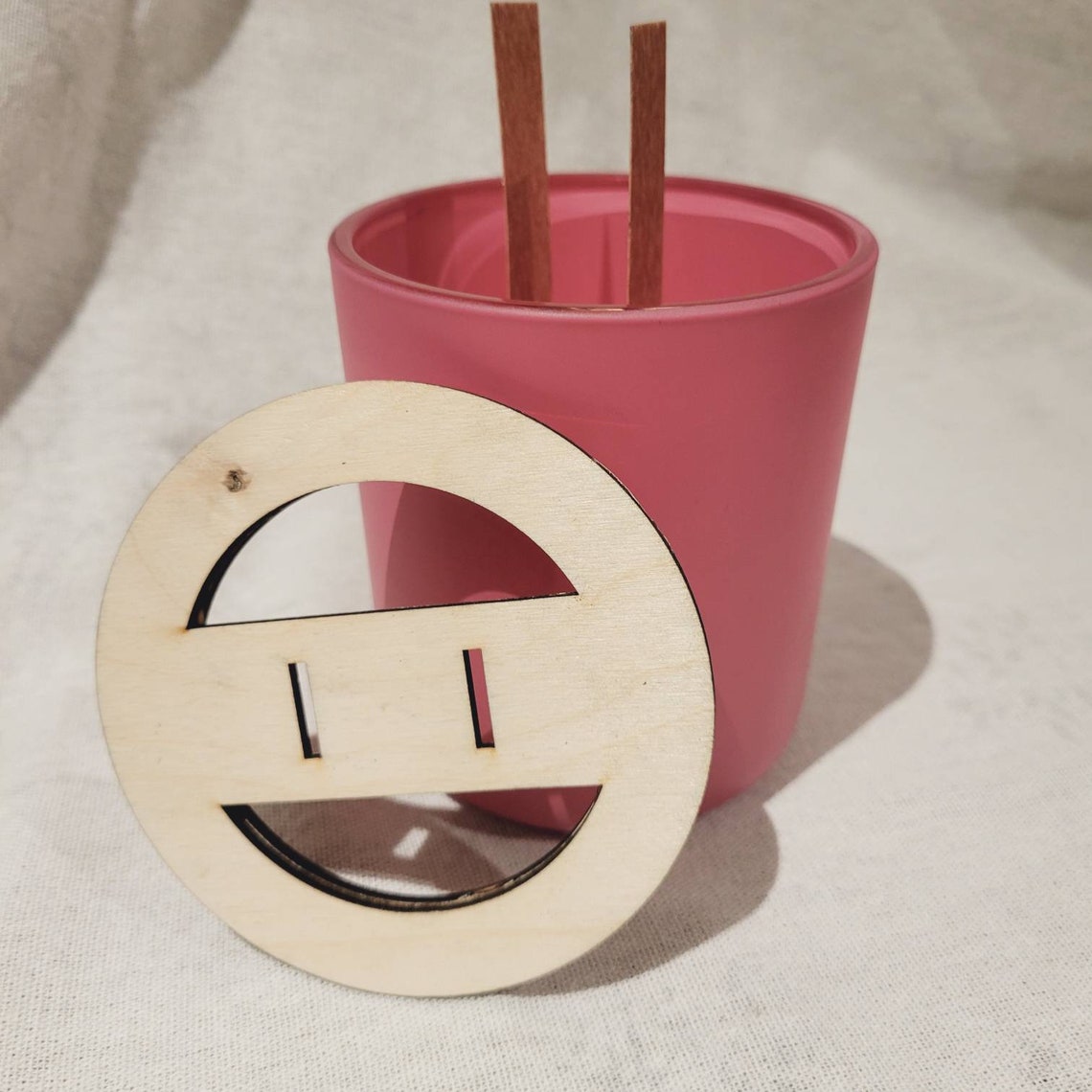 Makesy 12oz Aura Vessel Compatible Wooden Wick Holder Double Etsy