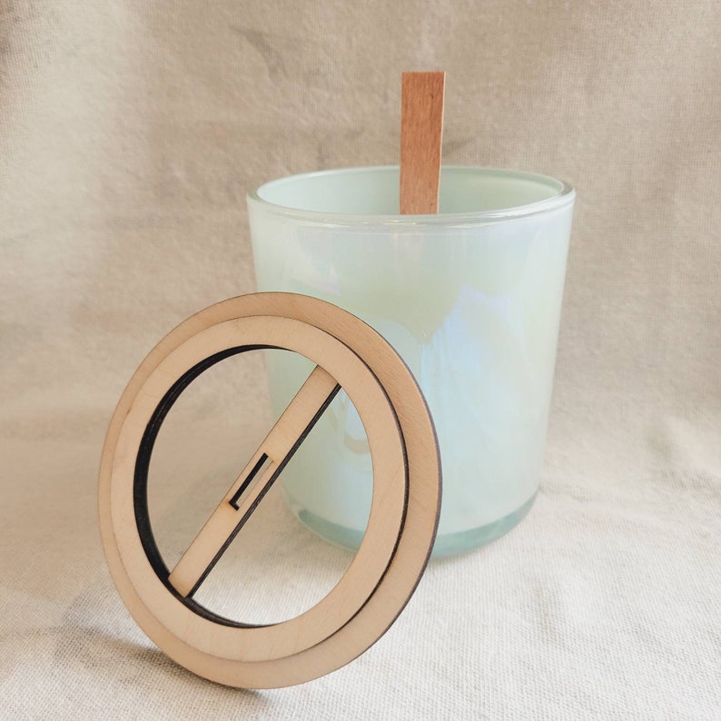Makesy 12oz Aura Vessel Compatible Wooden Wick Holder Single Etsy