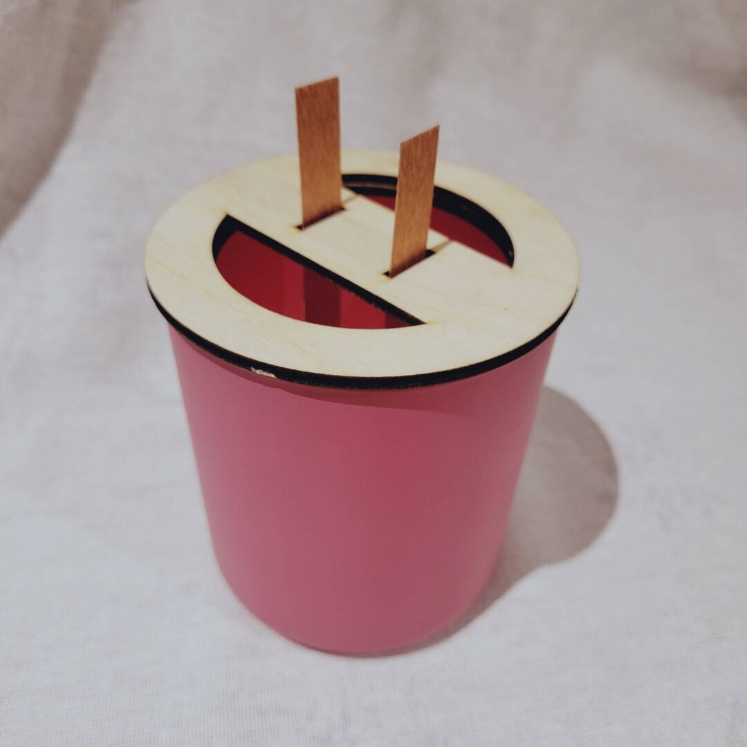 Makesy 12oz Aura Vessel Compatible Wooden Wick Holder Double Wick Etsy