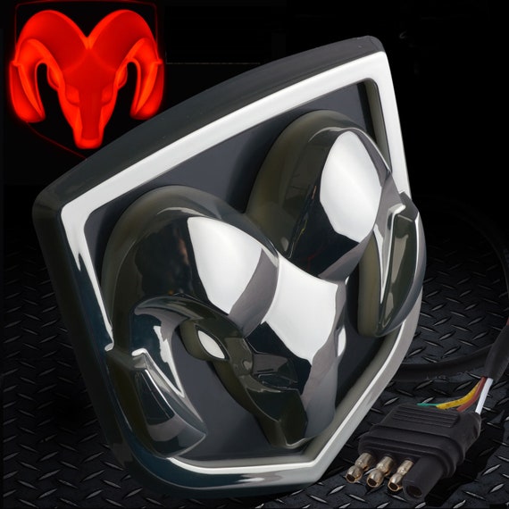 DODGE RAM Hitch Cover Licensed LED Light Trailer Towing Etsy