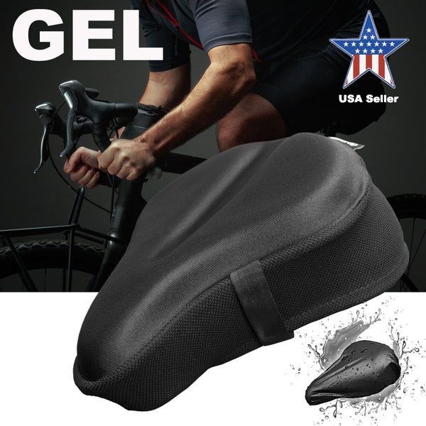 Gel Bike Seat Cushion Cover Women Men Comfort Soft Seat Covers