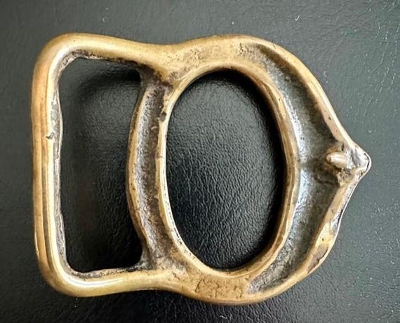 Tech Ether Guild Pythoness Brass Belt Buckle 1970… - image 2