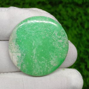 Variscite Cabochon, Gemstone Variscite, Natural Variscite, Loose Variscite, Amazing Quality Variscite, Making Jewelry, 33x33x6 MM 57 Cts