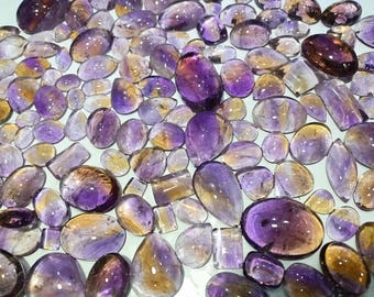 Natural Ametrine Cabochon Lot, Loose Gemstones, Jewelry Making