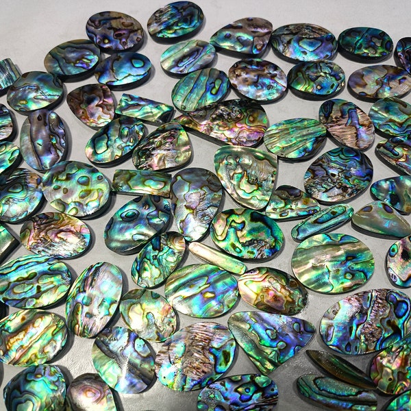 Natural Abalone Shell Lot, AAA Gemstone, Jewelry Making